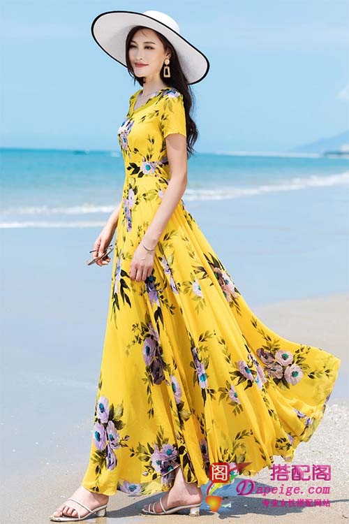 波西米亚度假沙滩裙